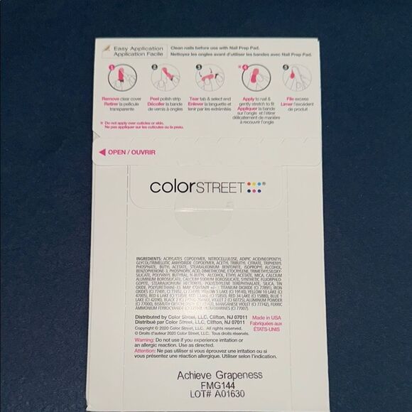 Achieve Grapeness Color Street Petite Shimmering Violet Nail Strips - Picture 7 of 8